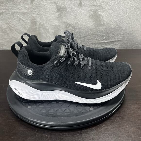 Nike Womens Size 8 ReactX Infinity Run 4 Low Black White Lace Up Athletic Shoes - Picture 1 of 10